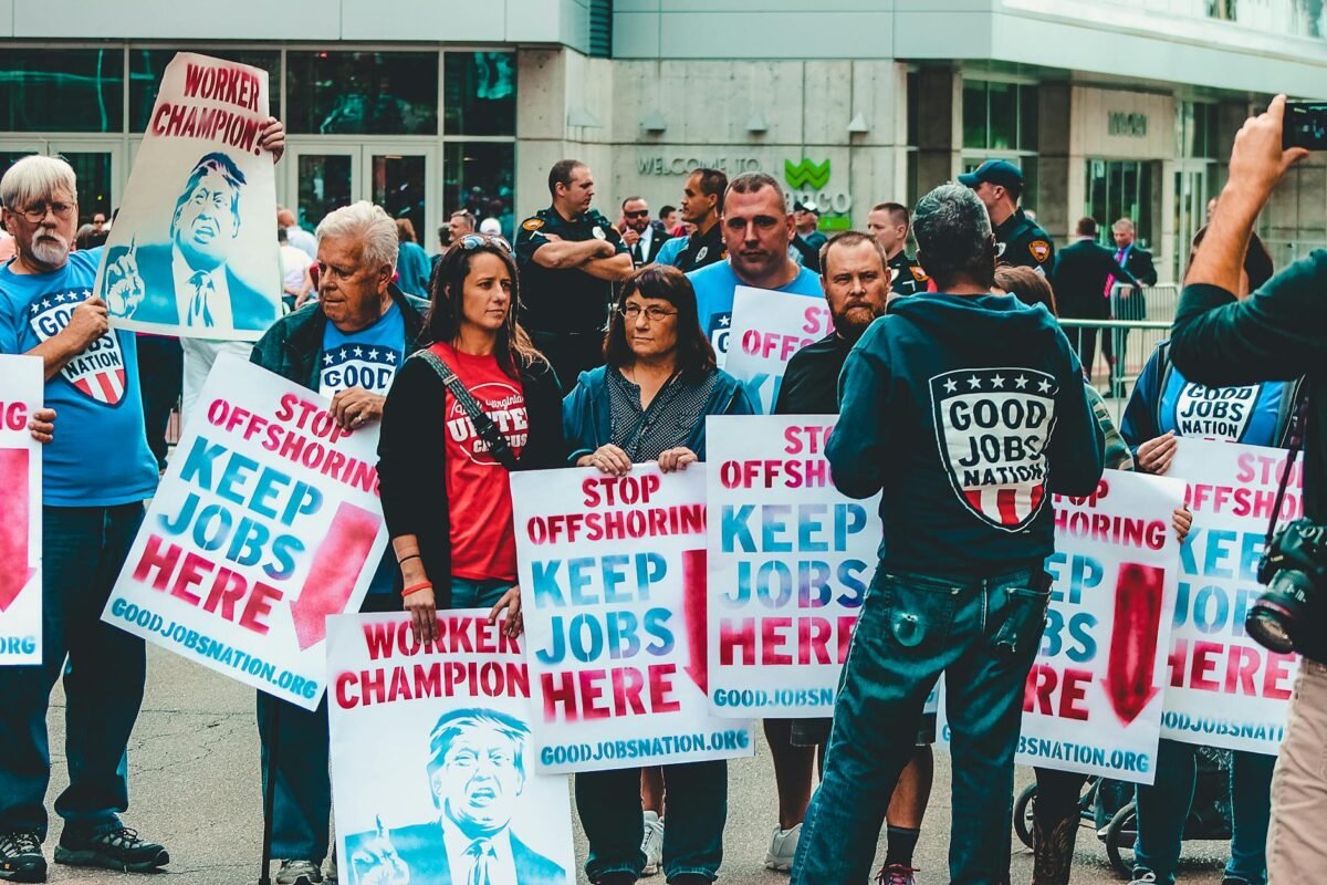 Illustration of worker reviewing zero hours contract protections